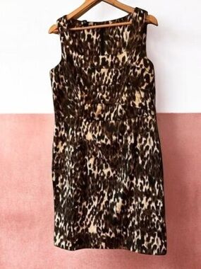 ALYX Leopard Print Sleeveless Sheath Dress / Cocktail Dress Women's Size 14